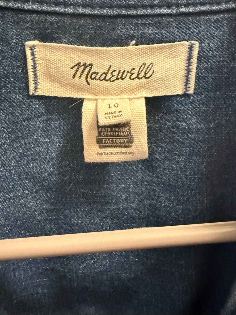 Madewell Denim Pleated Mini Shirtdress - Picture 3 of 3